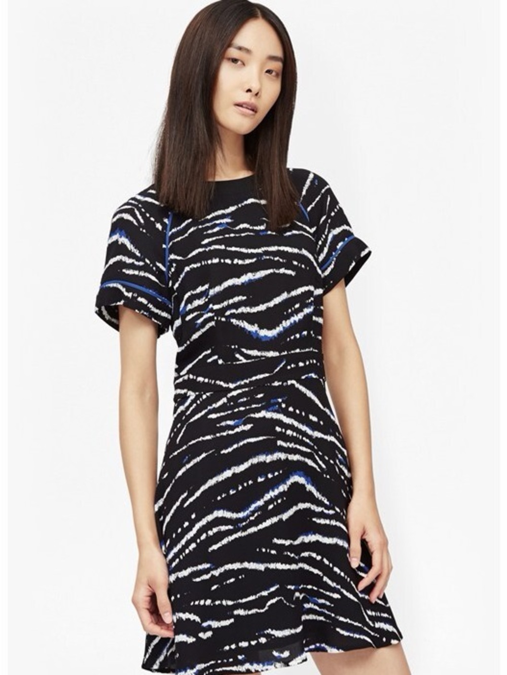 French Connection Tapir Wave Crepe Dress